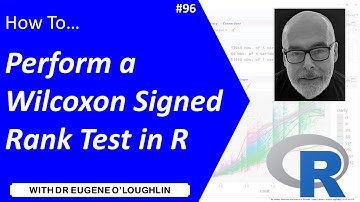 How To... Perform a Wilcoxon Signed Rank Test in R #96