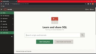 How to create  an account of Oracle Live SQL for free