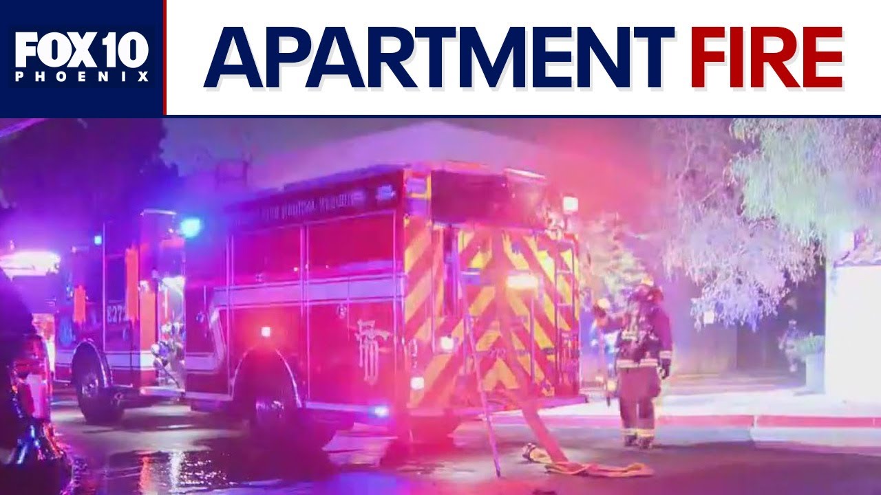 Apartment fire displaces 7 residents in Tempe l FOX 10 Phoenix - YouTube