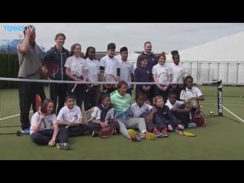 Rafael Nadal Surprises School Kids At Queen's