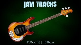 Funk Bass Backing Track (F) | 103 Bpm - MegaBackingTracks chords