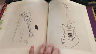 Kurt Cobain's journals flip through