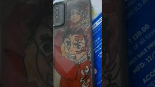 Home made phone cover #art #demonslayer #homemade #diy #handcraft