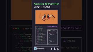 Animated 404 Page not found using HTML, CSS and JavaScript