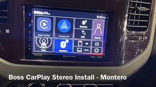 Boss CarPlay Car Stereo Installation - Montero Pajero