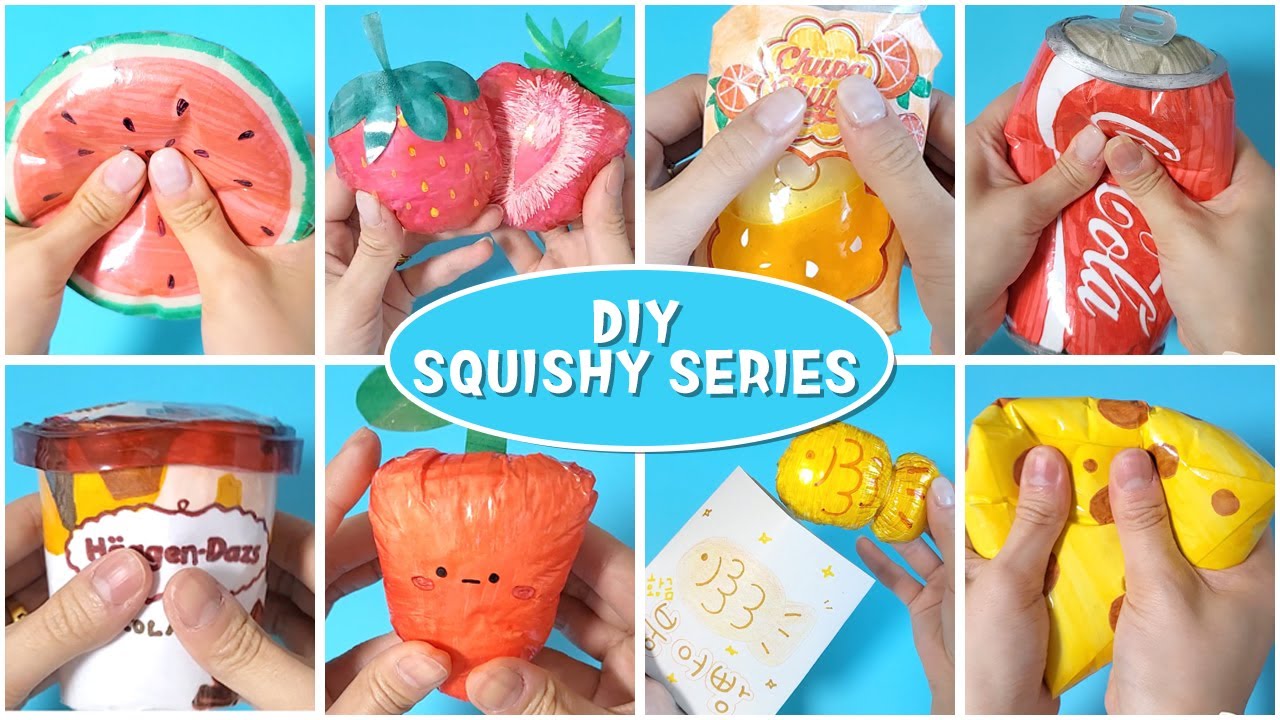 💖 [Weekly Catch-up Ep.2] Paper & Tissue Squishies ALL Collected! 🍉🍓🐟🥤🧊🍦 ...