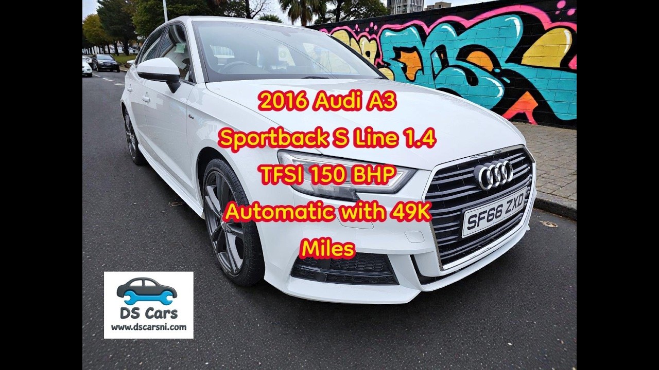2016 Audi A3 Sportback S Line 1.4 TFSI 150 BHP Automatic with 49,071 miles.