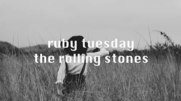 the rolling stones | ruby tuesday // lyric video