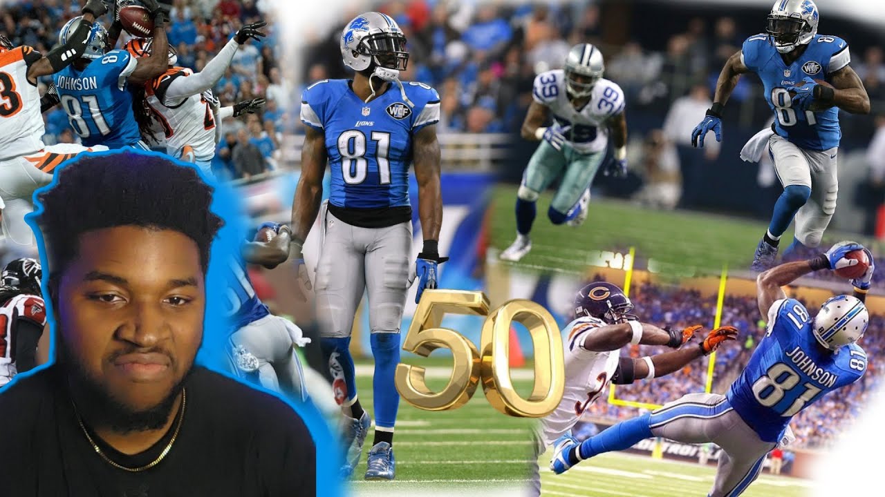 Calvin Johnson Top 50 Most Unbelievable Plays of All Time  NFL Highlights REACTION