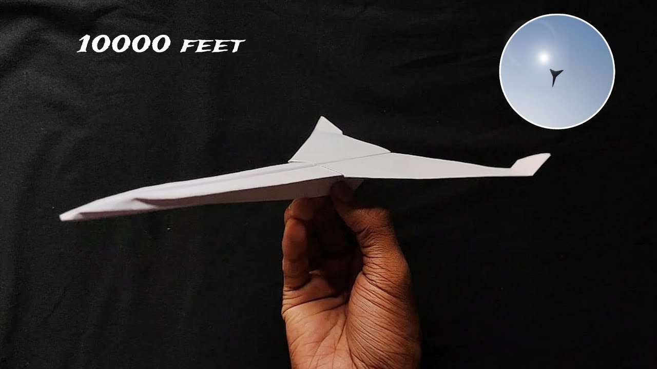 How to Make Long Distance Paper Airplane at Home | Best Paper Airplane Design for Long Distance🔥