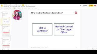 Information SOX 302: Who runs the Disclosure Committee during an IPO Guide