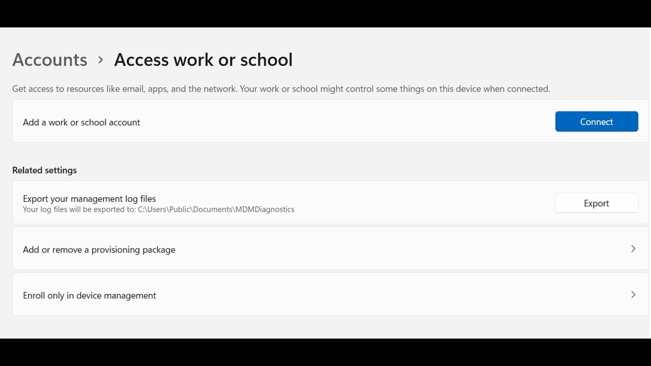 Remove Work or School account option when signing into Microsoft