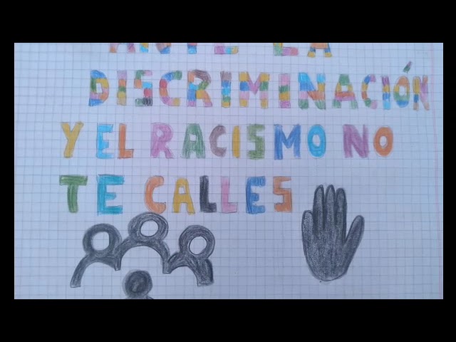 Murales con frases contra el racismo todo forma de discriminación - YouTube