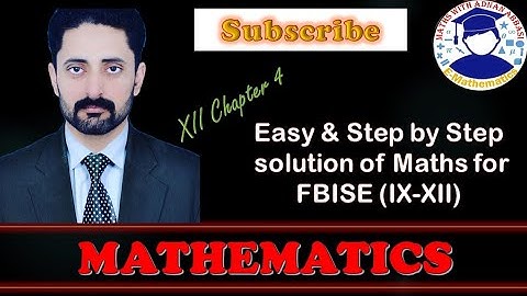 12 Maths/Chapter 4/Lecture 2/Analytical Geometry/FBISE