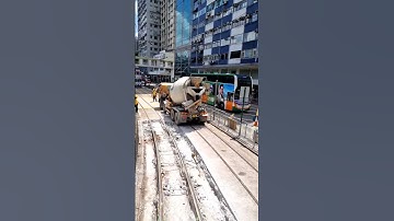 Renovation sila ng railway ng Trams #shortvideo #satisfying #viral #goodjob