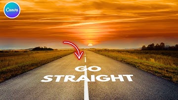 Create Perspective Text in Just one click | Canva tutorial