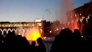 Friday night at city square in Yerevan, Armenia