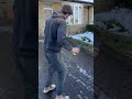 Slippery Driveway Struggles on an Icy Morning