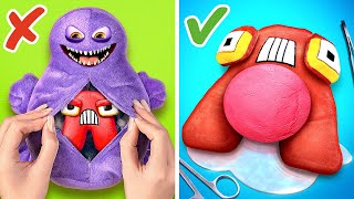 ¿Quién está embarazada? Alfabeto Lore contra Grimace 😱 *Divertidos Fidgets de bricolaje*.