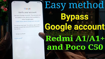 FRP Bypass Redmi A1/ A1 plus and Poco C50 (ice)