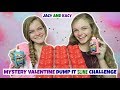 Mystery Valentine Dump It Slime Challenge ~ Jacy and Kacy