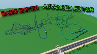 Building The Extreme Launch Coaster In The Basic Editor VS The Advanced Editor | Theme Park Tycoon 2