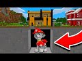 Aparece marshall paw patrol gigante debajo de mi casa en minecraft 