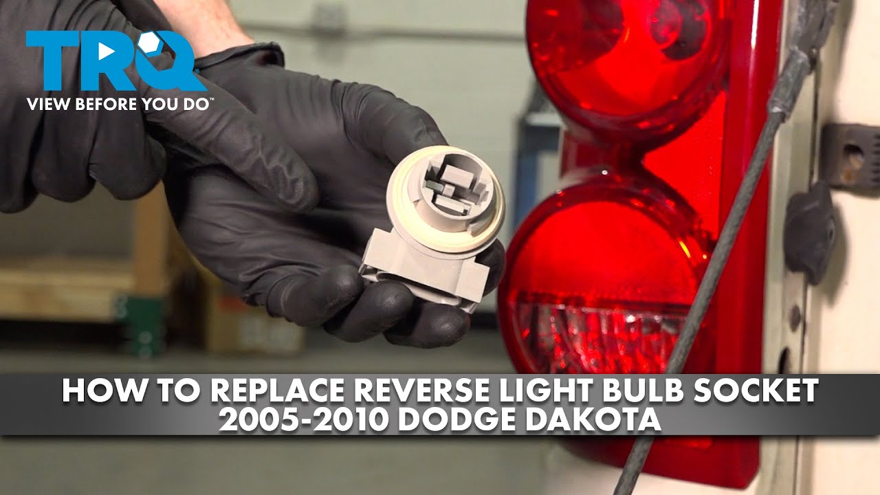How to Replace Reverse Light Bulb Socket 20052010 Dodge Dakota YouTube