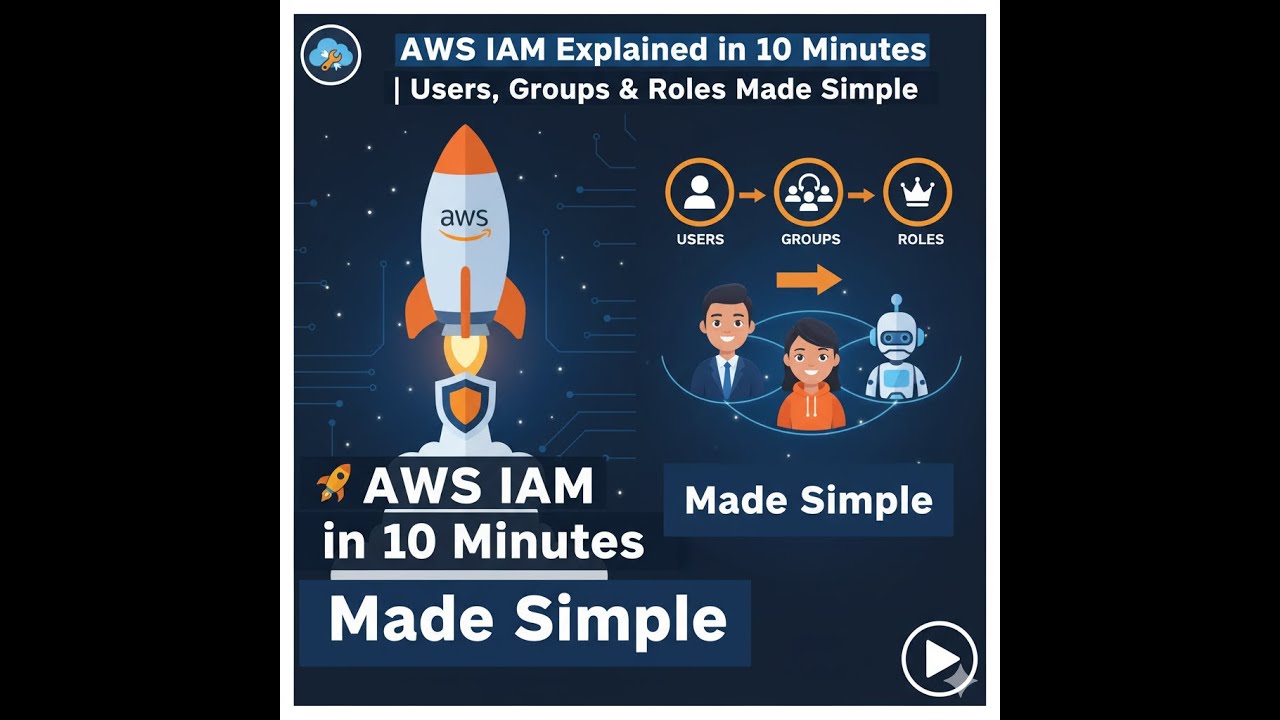 🚀 AWS IAM Explained in 10 Minutes | Users, Groups & Roles Made Simple ...