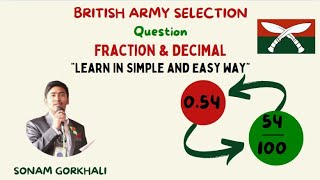 Question related to decimal fraction,gm,kg,m,litre etc(british army intake 2025)