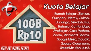 Kuota Belajar 10GB cuma Rp10⁉️ Kuota Murah Telkomsel 2020