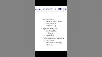 Implementation principals in ERP-system development - HPCST2021 || ERP-systems scientific conference