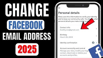 How To Change Email Address On Facebook 2025  - Full Guide