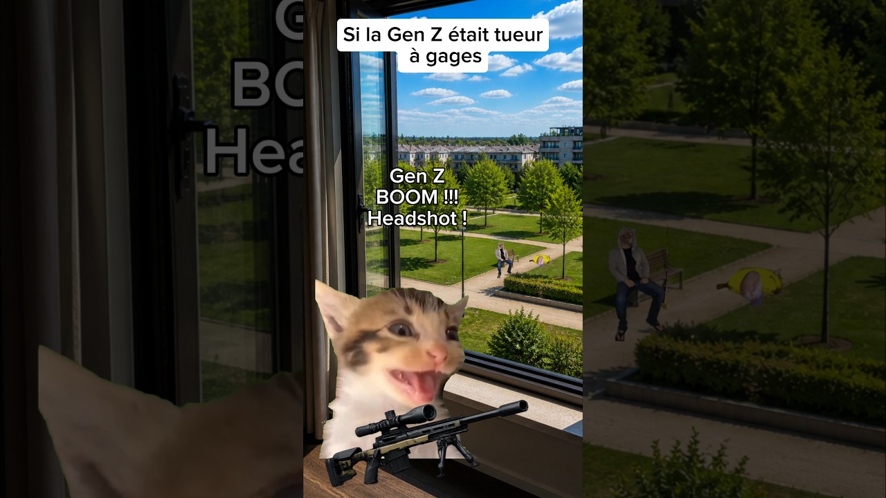 Si la Gen Z était tueur à gages VS Alpha #humour #drole #sketch #catmemes