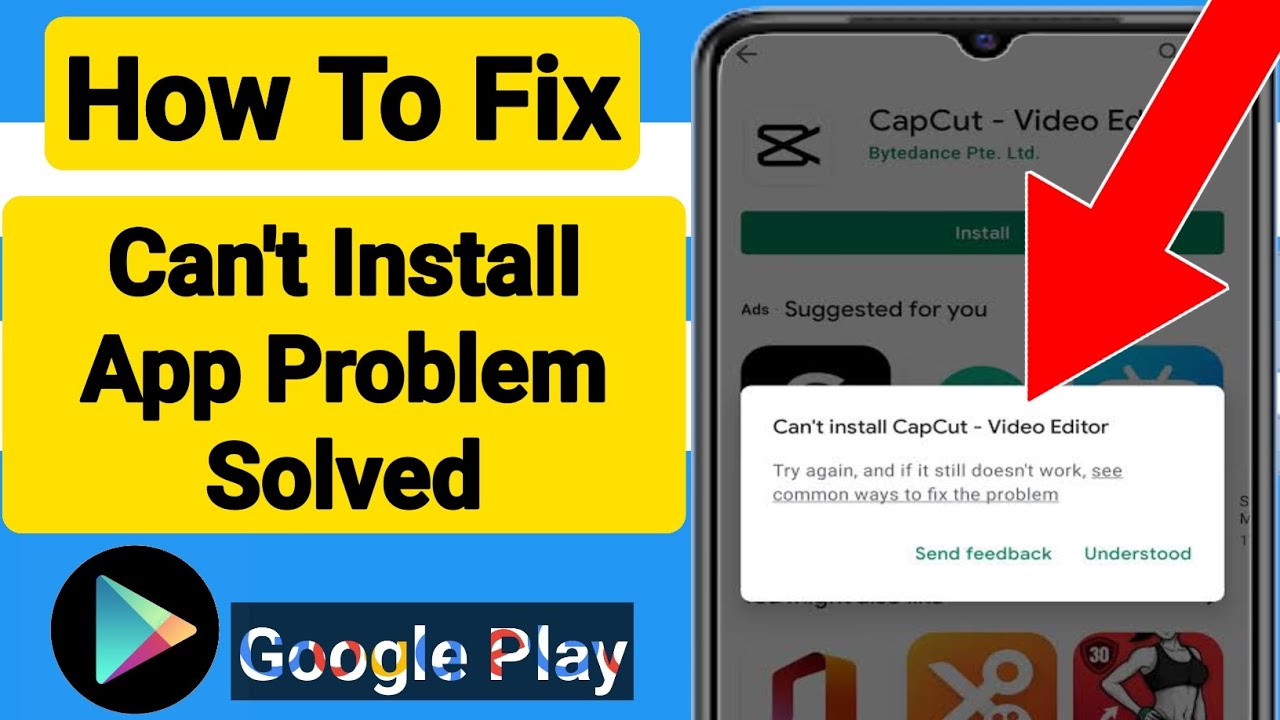 How To Solve Can't Install App Problem On Play store (2023) | Fix Can't ...