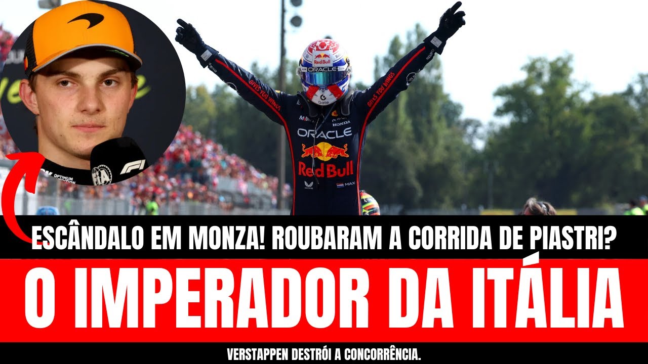 GP DA ITÁLIA: Verstappen VENCE, mas McLaren ROUBA a cena