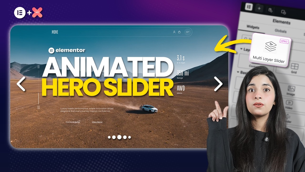Elementor Hero Slider: Multi-Layer Animation Tutorial (2026) - YouTube