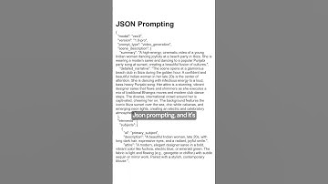 Learn JSON prompting to create astonishing ad videos #ai #aifilms #json