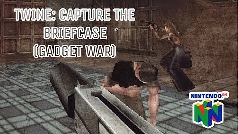 007 - THE WORLD IS NOT ENOUGH N64 - CAPTURE THE BRIEFCASE (GADGET WAR WEAPONRY) #5