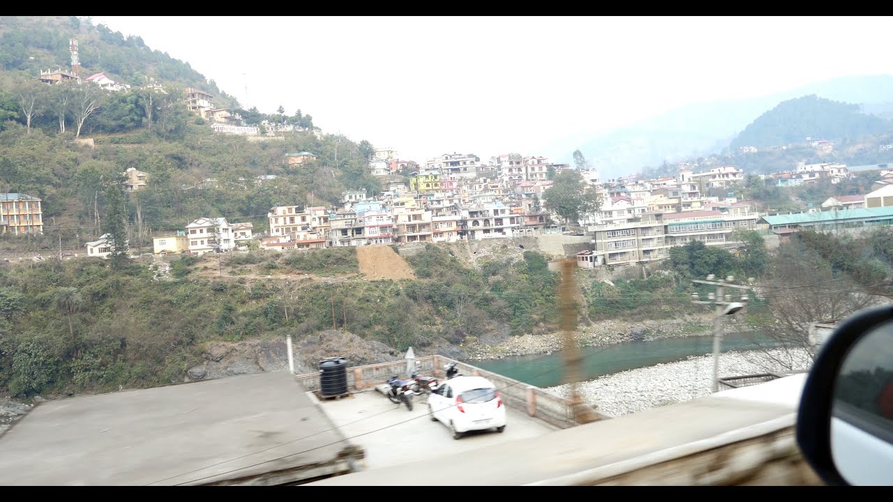 Mandi City/Town,Manali,Himachal Pradesh,India.Beas river.Vyas Nadi.Road  from Shimla to Manali.मंडी