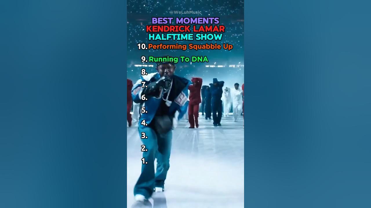 Best Moments From Kendrick Lamar’s Super Bowl Performance #kendricklamar #superbowl #halftime #sza Best Moments From Kendrick Lamar’s Super Bowl Performance #kendricklamar #superbowl #halftime #sza