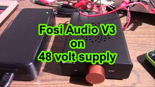 Fosi Audio V3 on 48 volts - power measurement