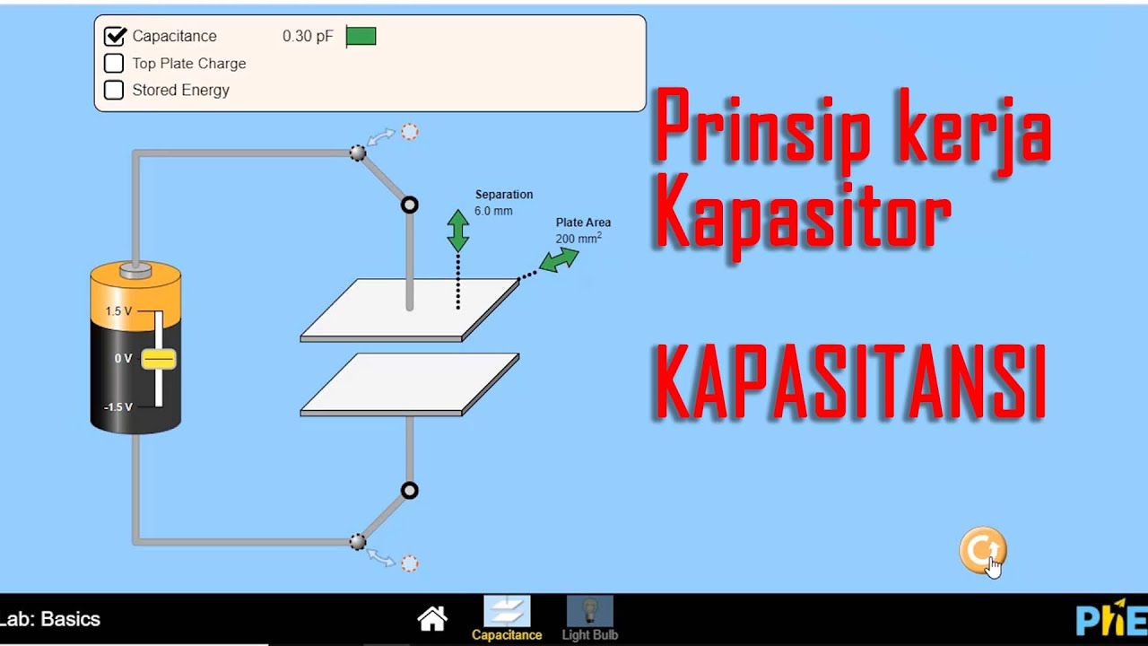 Prinsip Kerja Kapasitor Kapasitansi Kapasitor Youtube