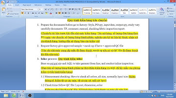 🔴[Trực tiếp] Quy trình, các bước kiểm hàng may mặc INLINE INSPECTION | Tiếng Anh cho QA, QC