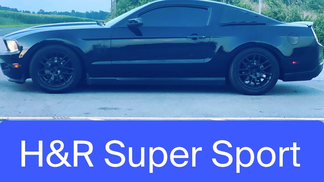 LOWERING MY MUSTANG WITH H&R SUPER SPORT LOWERING SPRINGS‼️‼️