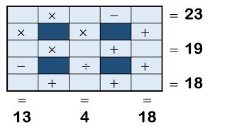 Cross Math Puzzle with answer I Number puzzles I #112