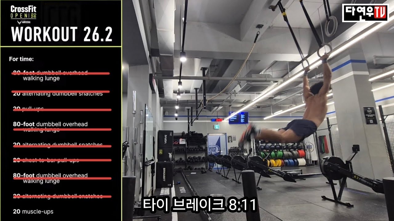 CrossFit OPEN 26.2 | 링머슬업 Ring Muscle up 솔직히 이럴줄 몰랐습니다..