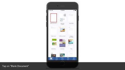 How to save your document in MS Word for iPhone