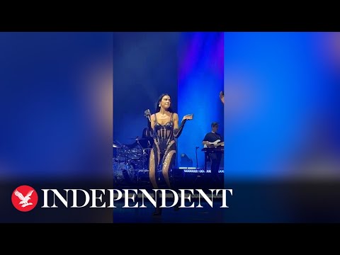 Footage shows unauthorised fireworks set off in crowd during Dua Lipa concert – The Independent