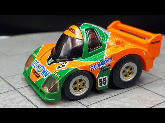 Tooned Mazda 787B LeMans by ChoroQ w/3D printed wheels